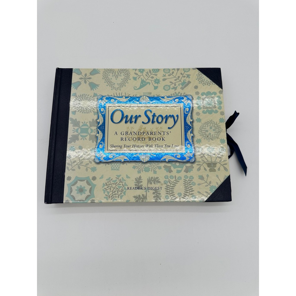 Reader's Digest Our Story Grandparents Record Book Family History Journal Blue
